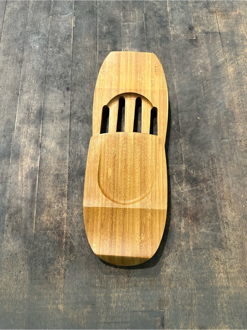 Pampered Chef Bamboo Slide Together Salad Servers. - Picture 5 of 7